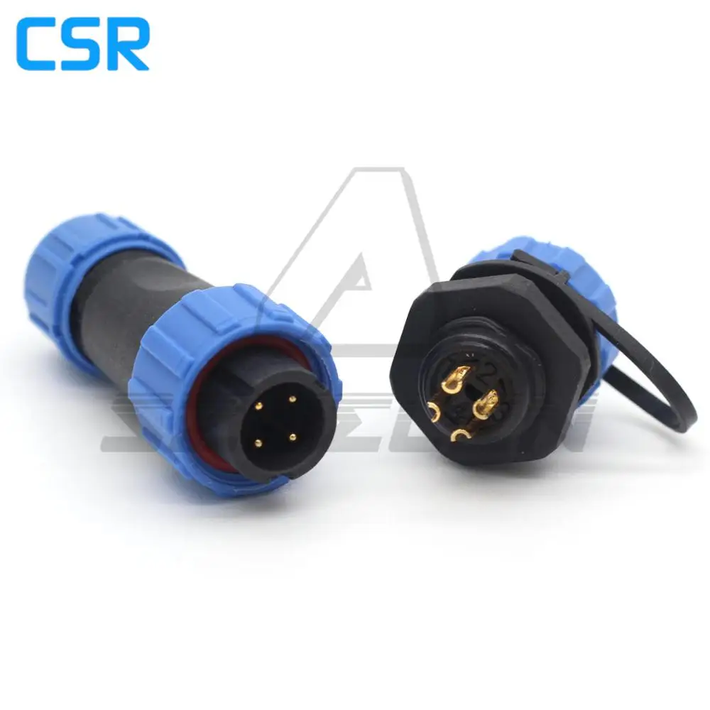 SP13 4 контактный водонепроницаемый и пыленепроницаемый авиационный разъем IP68