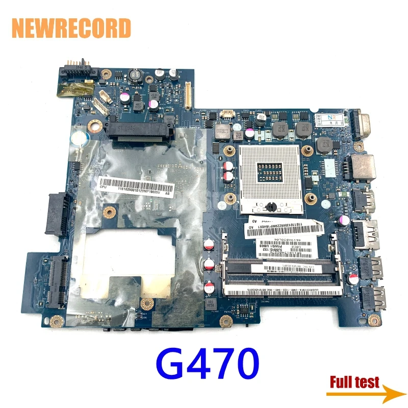 NEWRECORD PIWG1 LA-6759P For Lenovo G470 Laptop Motherboard HM65 DDR3 GMA HD 3000 Without GPU Main Board Full Test