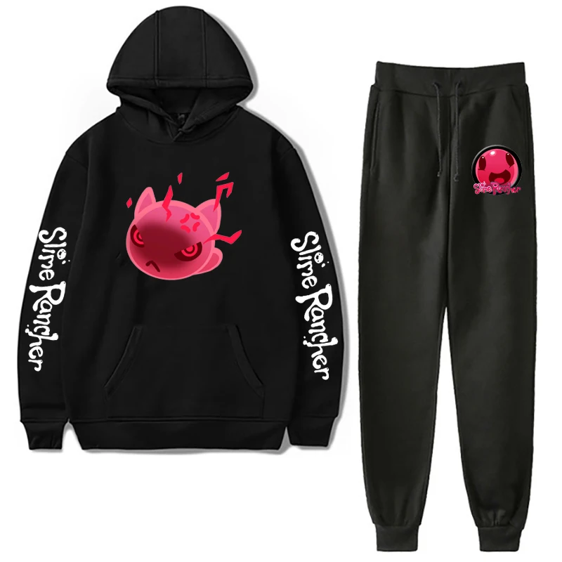 

2021 Fashion Slime Rancher Printed Pullover Sweater Set Long Sleeve Printed Casual Hooded Tops