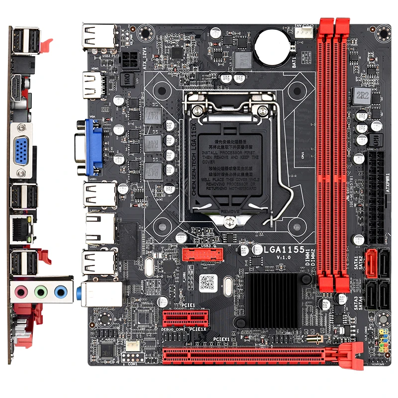 Комплект материнской платы JINGSHA B75M с Intel Core LGA 1155 I5 3570 2 шт. x 4 ГБ = 8 Гб 1600 МГц DDR3