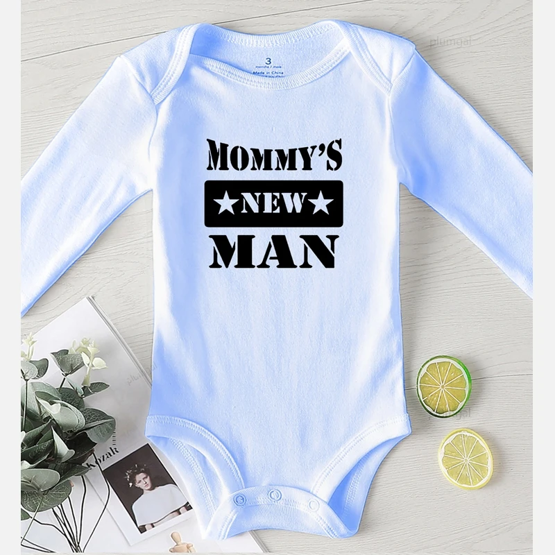 Боди для новорожденных Новые мужские комбинезоны с буквенным принтом Летняя