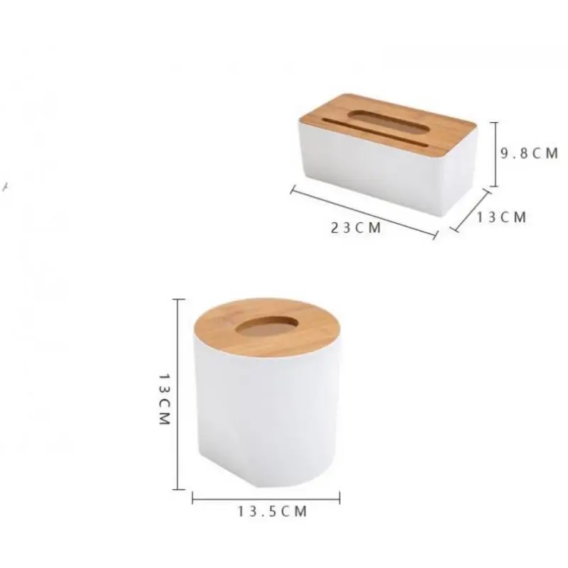 

European Style Tissue Holder Container Towel Napkin Tissue Holder Case For Car Office Home Decoration Wooden Tissue Box Round