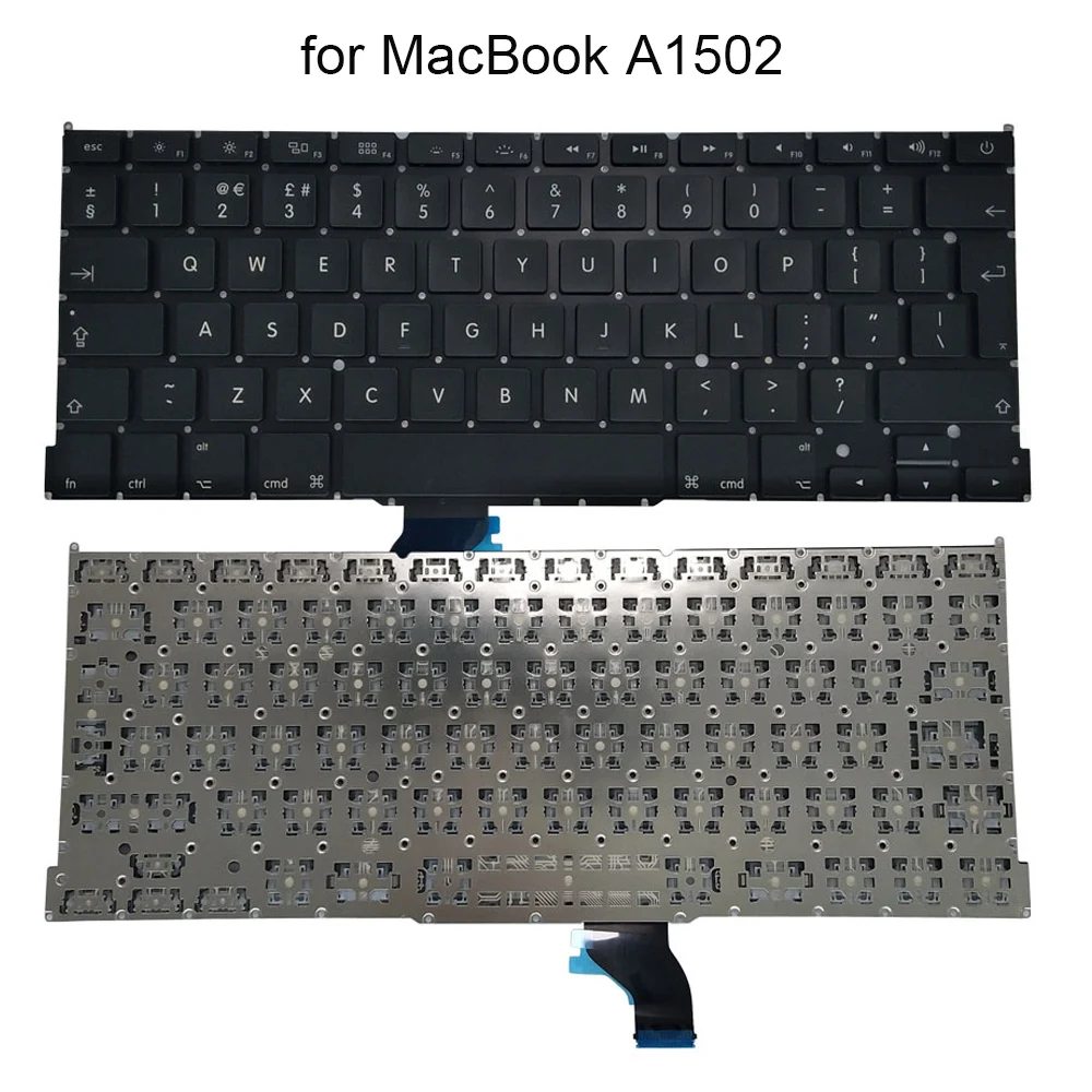 

Genuine English backlit keyboard for Macbook Pro Retina A1502 13.3 inch UI computers keyboards black light big enter replacement