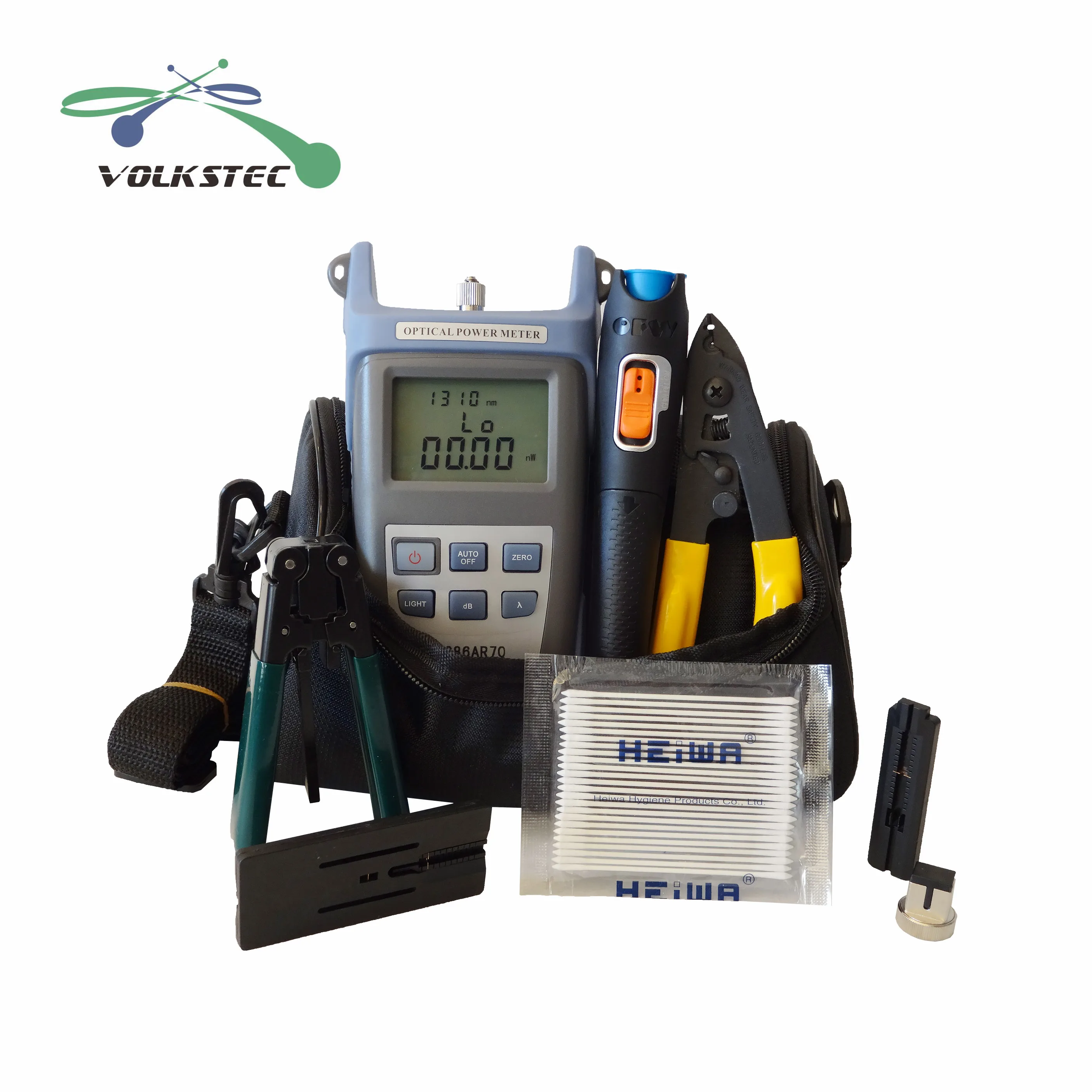 9 в 1 комплект инструментов для работы с оптическим кабелем FTTH измерителем