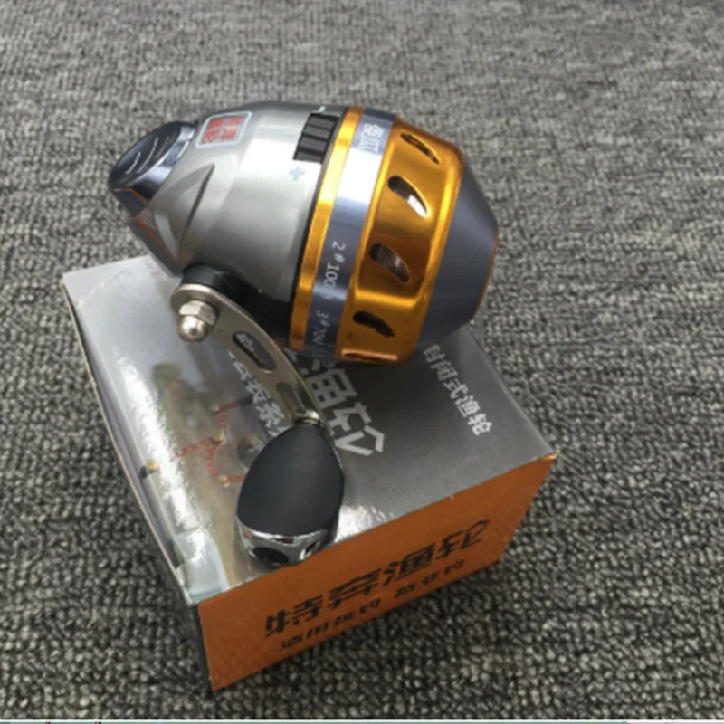

Stainless steel rotary casting fishing reel outdoor double-rocking fully enclosed fishing boat slingshot all metal fishing reel