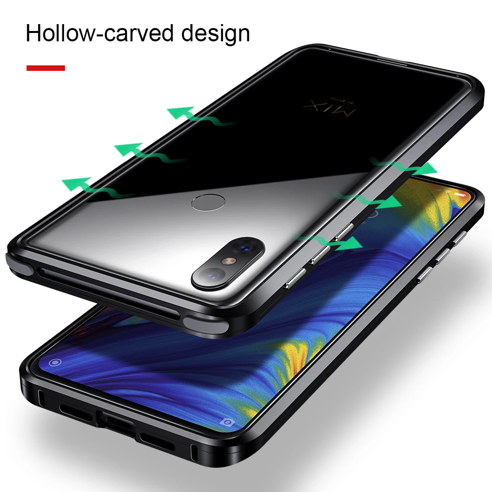 OATSBASF push pull Дизайн Роскошный металлический каркас форма чехол для телефона Xiaomi MI