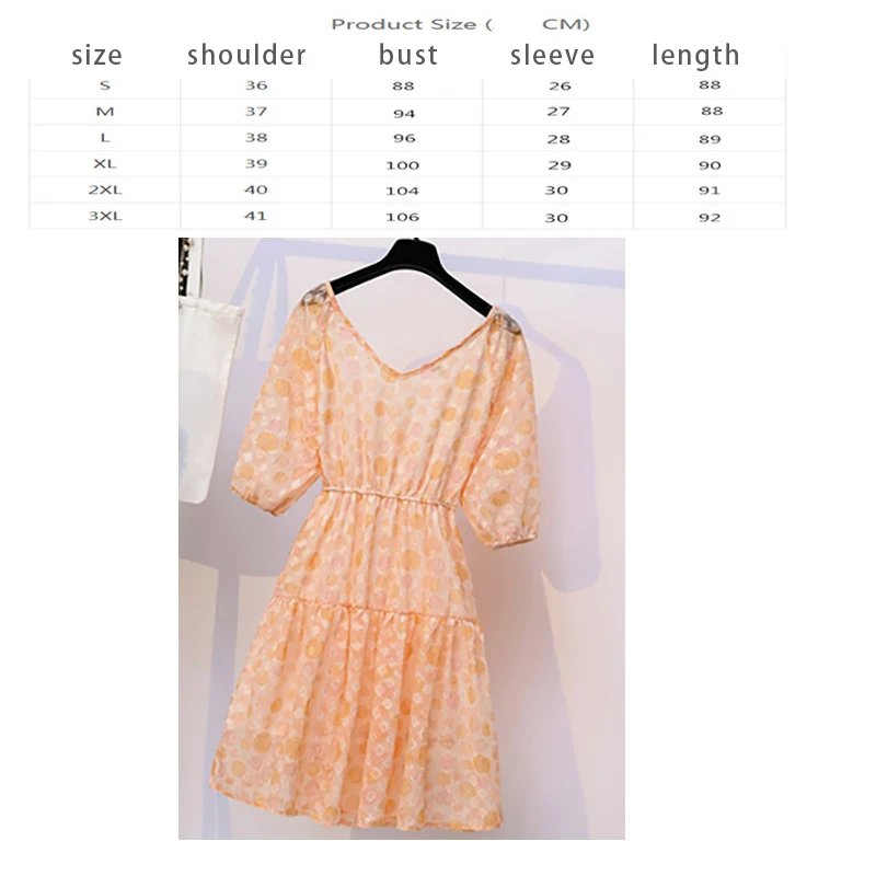 

Jvcake Pink Woman Dress Plus Size Women'S Ruffled Dress 2020 Summer New Temperament V Neck Chiffon Polka Dot Waist A Line Dress