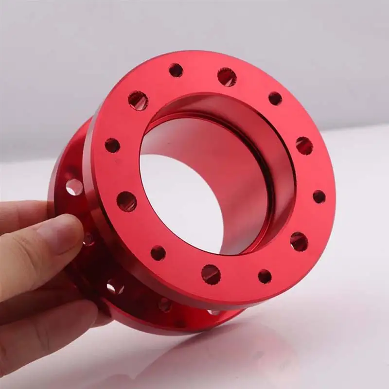 

1pc 50mm Steering Wheel Heightener Set Car Refit Steering Wheel Riser Adapter Height Increase Adapter For Auto (Black)