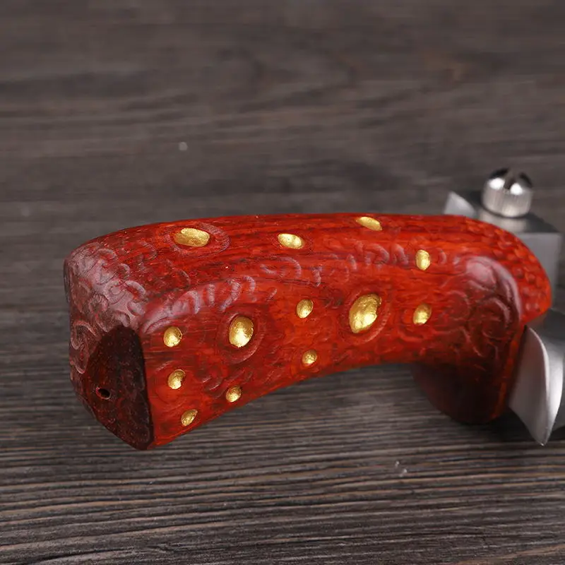 

Outdoor hunting Slingshot With Stainless Steel Head Catapult And Wood Handle Shooting Flat Rubber Band Outdoor Strong bow