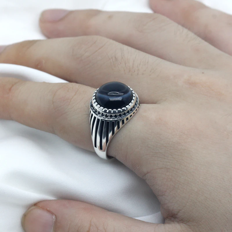 Мужские и женские кольца из серебра 925 пробы с индейкой |