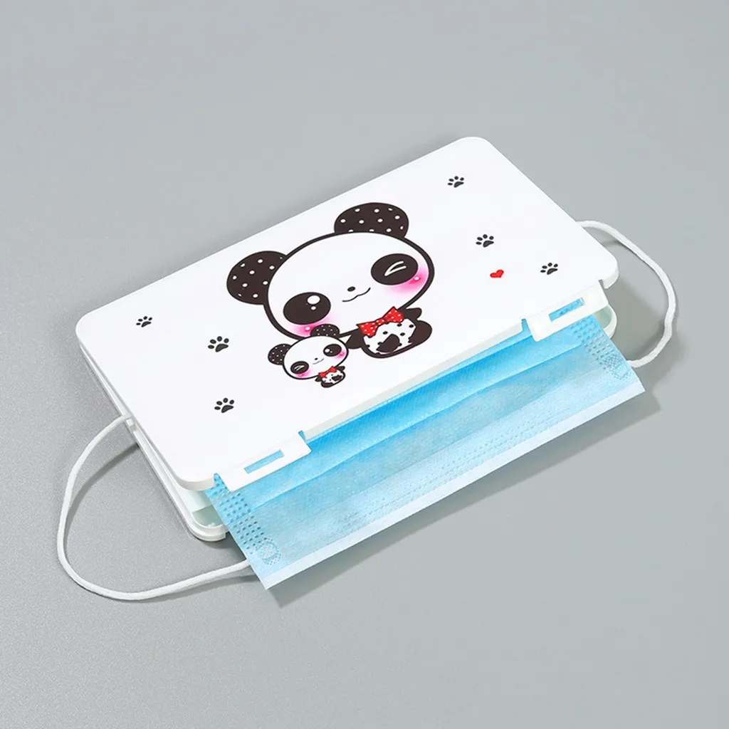 Портативный одноразовый контейнер для масок лица пылезащитный чехол маски