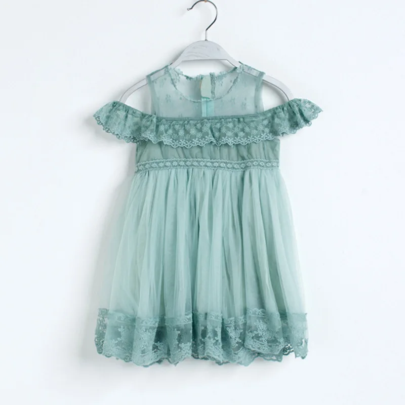 Платье для девочек платье принцессы Сетчатое свадебное Летнее Детское с