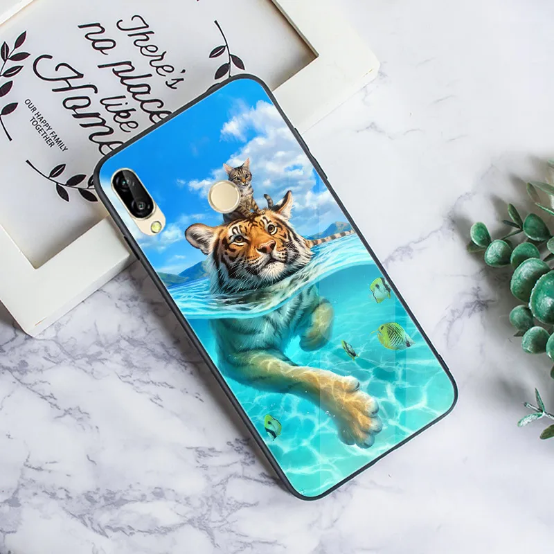 Для huawei P Smart чехол Y5 Lite Y6 Y7 Prime PRO задняя крышка Жесткий PC TPU черный чехол для huawei PSmart Plus NOVA 3i 3e 2i 4e чехол - Цвет: N2G12