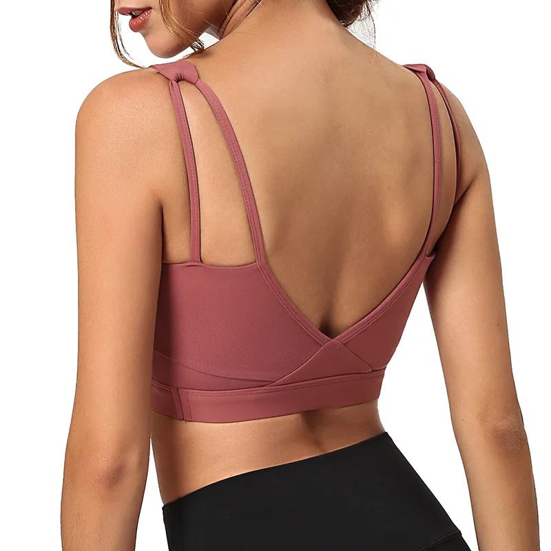 Бюстгальтер NCLAGEN женский для йоги Спортивное нижнее белье дышащий кроп-топ с