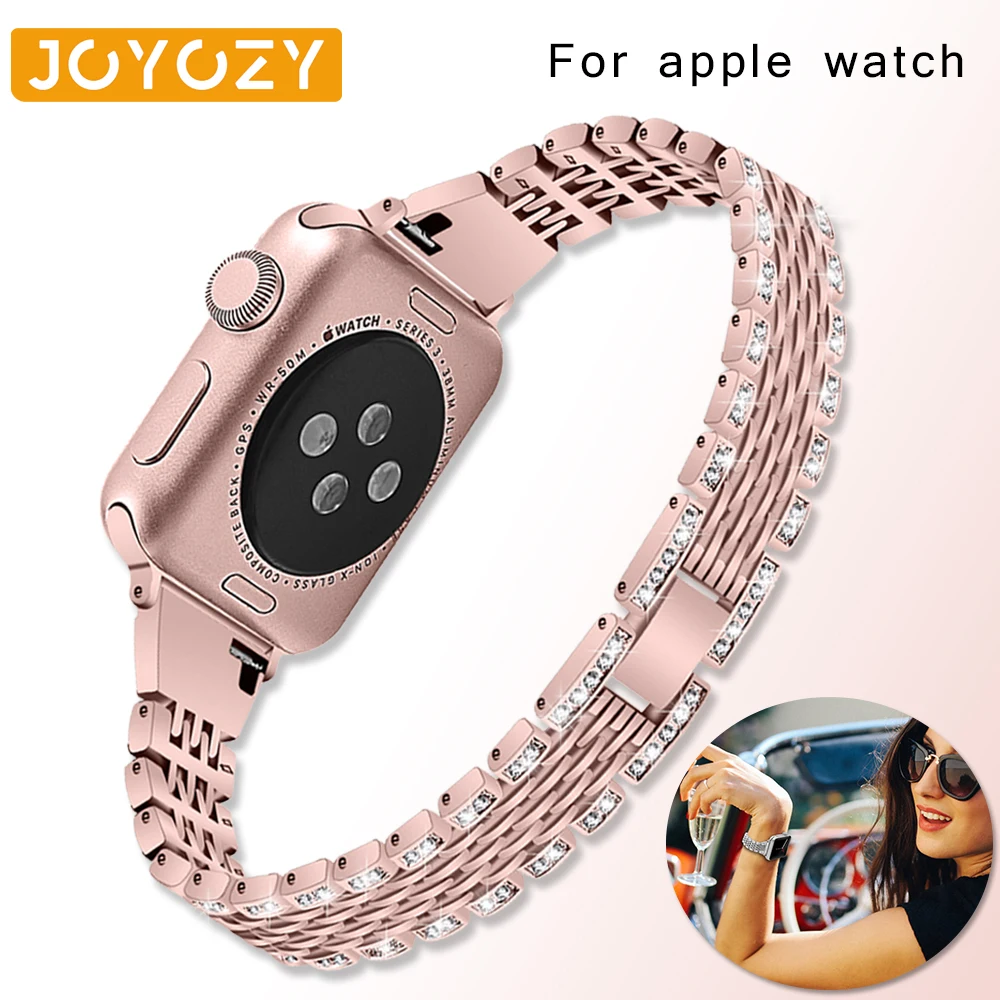 Joyozy женский браслет для банкета с белым бриллиантовым воротником apple ремешок из