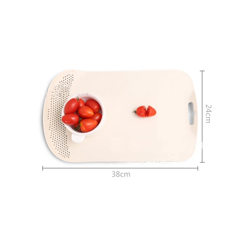 

Multifunctional Chopping Blocks Eco-friendly Plastic Cutting Board Filter Porous Drain Cut Fruit Vegetables Boards Kitchen Tools