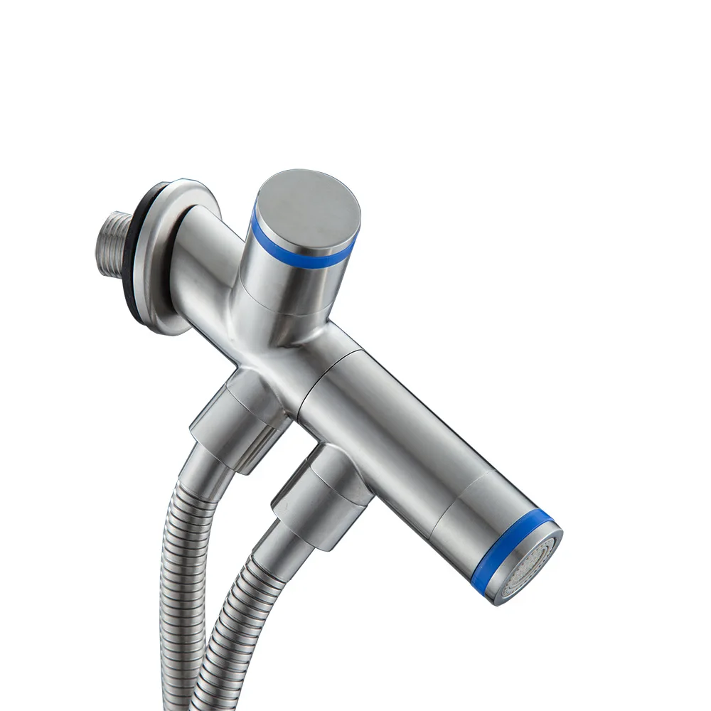 

Stainless steel pressurized toilet spray gun dual function women's washer sprinkler set magnetic suction flushing faucet