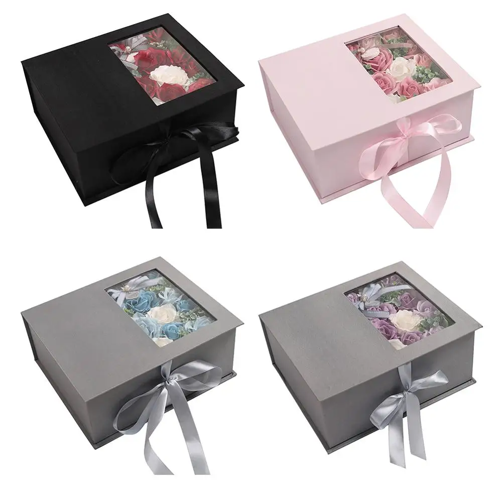 

Scented Soap Elaborate Manufacture Prolonged Durable Artificial Creative Soap Flower Rose Gift Box Wedding Birthday Gift