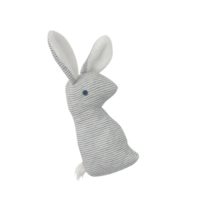 

21cm Rabbit Baby Toys Plush 0-12 Months BB Bunny Rattle Ring Bell Crib Sound Cute Animal Bebe Toy Kids Doll