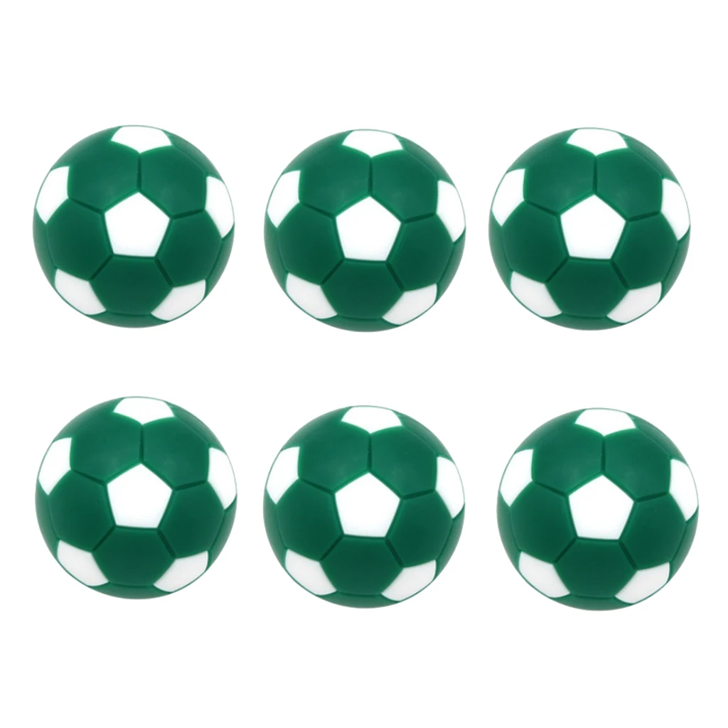 

6 Pack Sports Foosball Table Soccer Replacement Balls - Mini Soccer Balls Table Football Balls 32mm - Multiple Colors