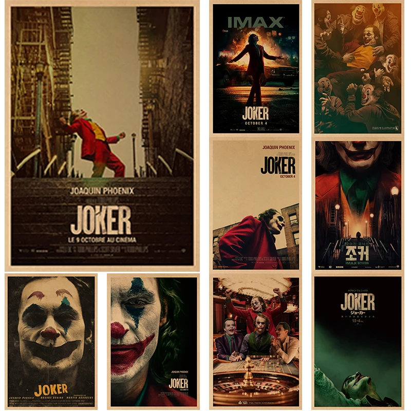 

Clown Poster Kraft Paper Poster Wall Art Painting Study Living Room Decoration Painting Family Decoration Bedroom Decoration