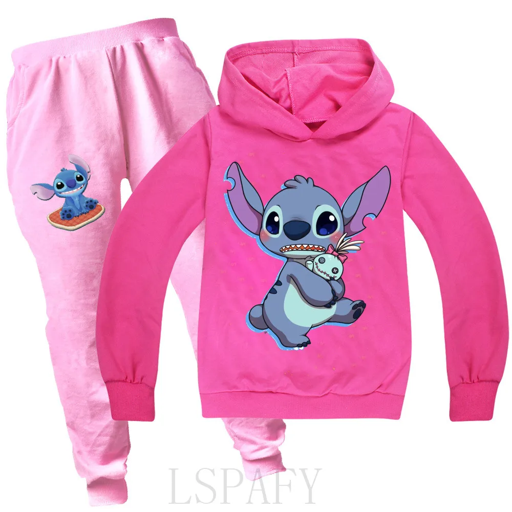 Новинка Осенний повседневный комплект одежды для девочек толстовка + штаны