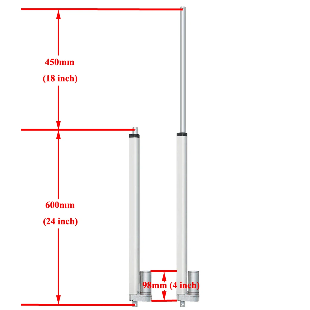 DC 12V 450mm/1" инсульт многоцелевой линейный привод W/Электронный Солнечный контроллер для 1 кВт одной оси трекер панели солнечных батарей Комплект