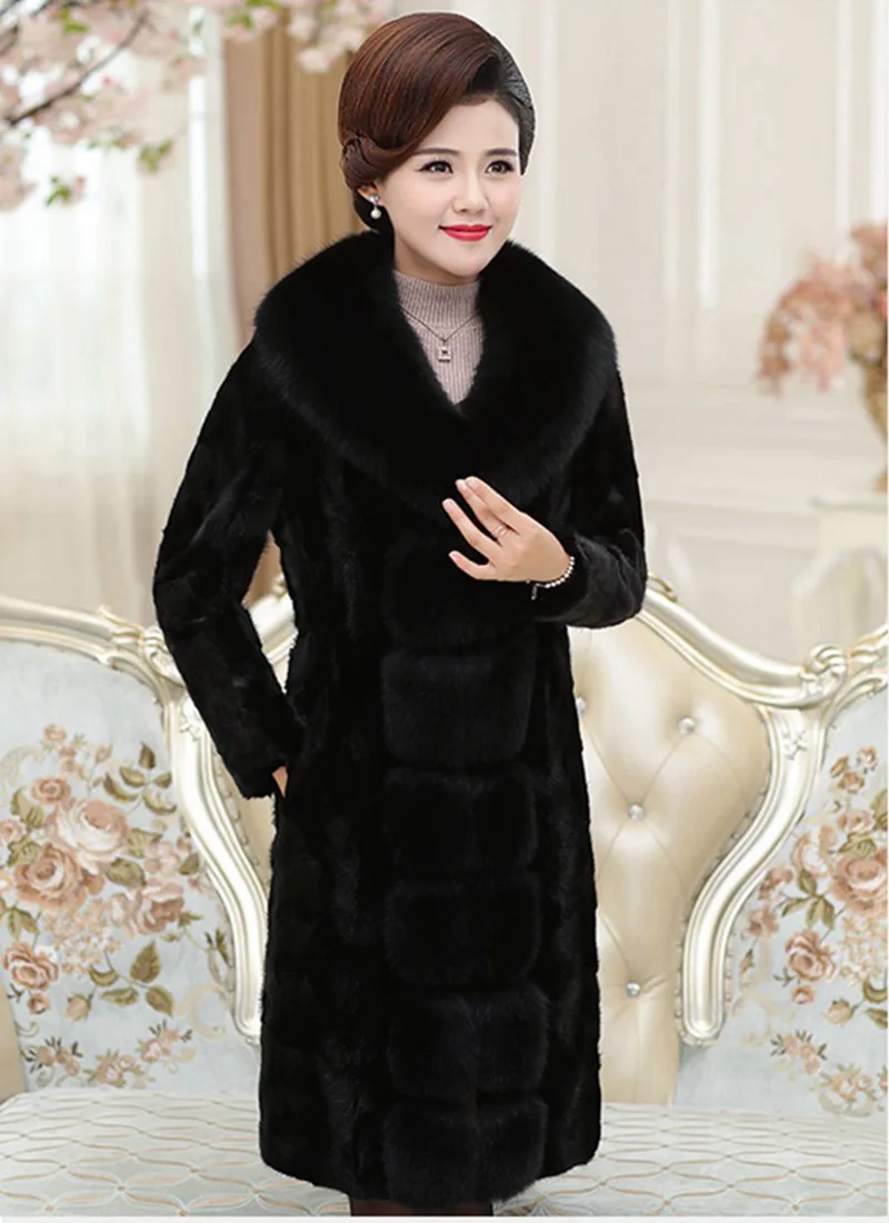 Роскошное пальто из натурального нарезного меха норки зимняя женская верхняя