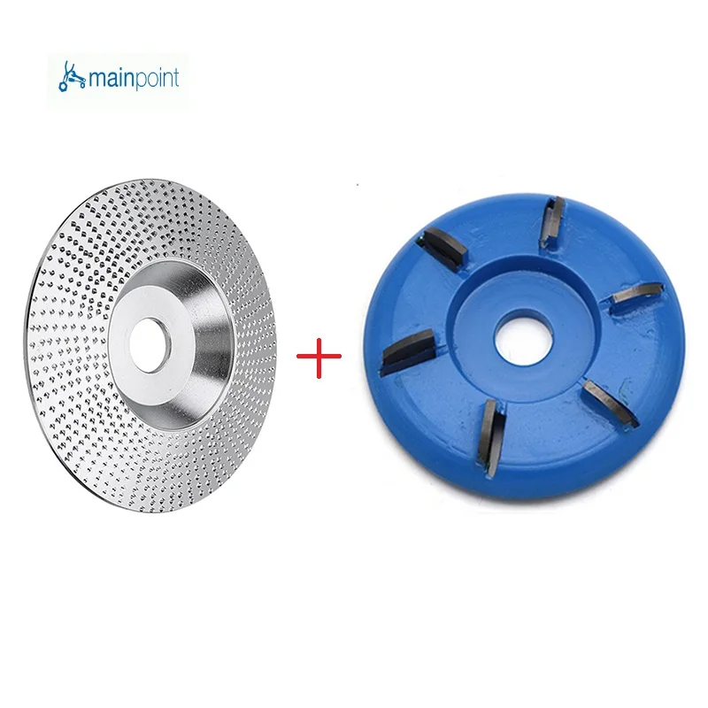 2Pcs Wood Grinding Wheel Angle Grinder Disc Carving Sanding Tool&ampSix Teeth 90mm Bore Attachment | Инструменты