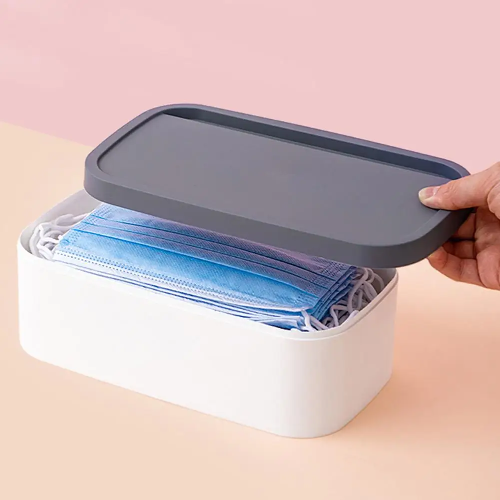 Большая Пылезащитная пластиковая сумка для хранения маски лица предотвращение