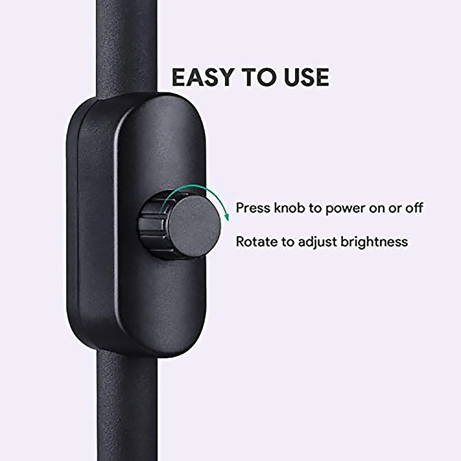 Floor Lamp With Brightness Control Knob And Flexible Neck LED Eye Care Natural White Light For Living Room Bedroom | Лампы и освещение