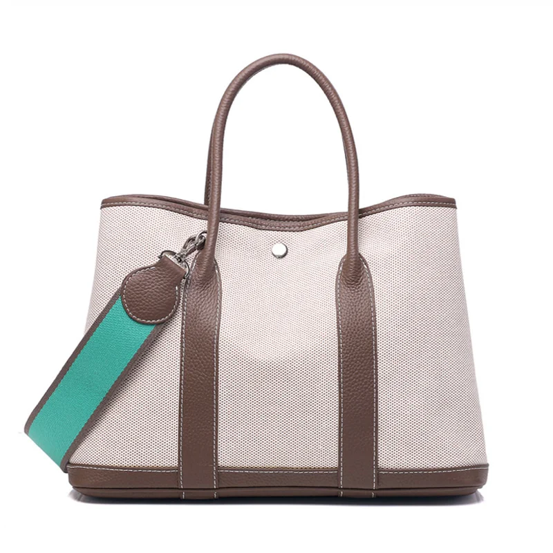 

Canvas Crossbody Popular Bag for Ladies Designer Hand Bags Women 2020 High Quality Genuine Leather Handbags Cow Leather Totes