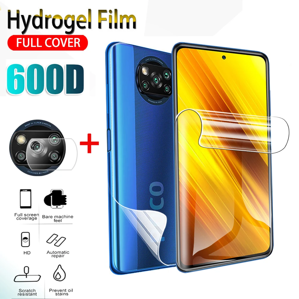 Мягкая Гидрогелевая пленка poco x3 для xiaomi Pro NFC pocophone m3 pro f3 1 3 шт. Защитная передней и
