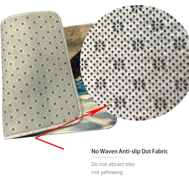 Новинка набор из 3 цветочных ковриков для ванной фланелевые коврики коврик