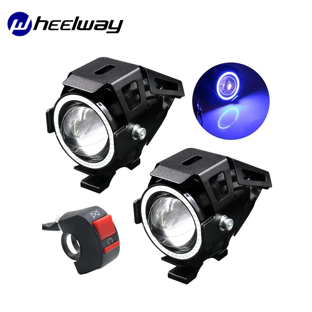 Wheelway глаза ангела фары мотоцикла светильник 2 шт. 12 V-80 V изменение головной супер