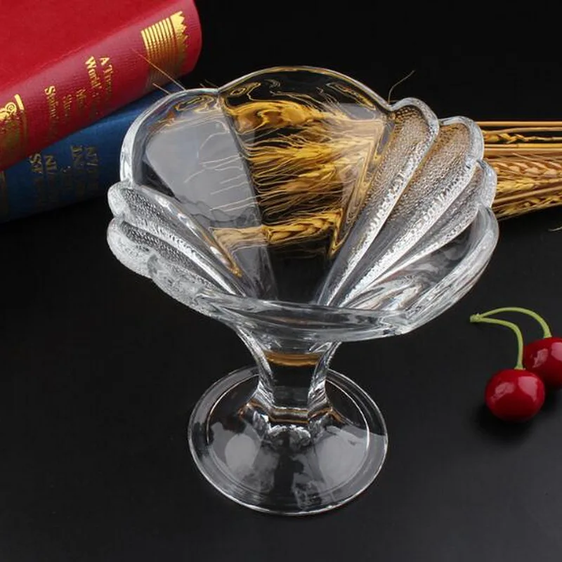 Стеклянная чашка для мороженого без свинца десерта бритого льда специальная