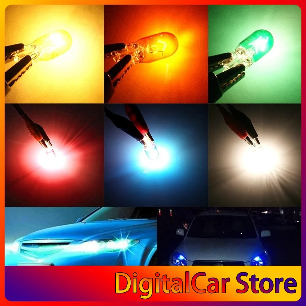 

Width Lamp Lamp Ordinary Glass W5W Replacement 5W White Light Yellow Light Green Light Amber Light Blue Red Light