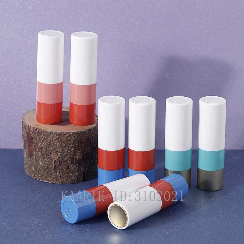 

10/30/50pcs 12.1mm Round Empty Color Lipstick Tube, DIY Plastic Cosmetic Lip Rouge Subcontainer, Professional Lip Makeup Tools