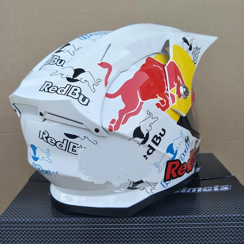 Мотоциклетный шлем модульный белого цвета для женщин езды по пересеченной