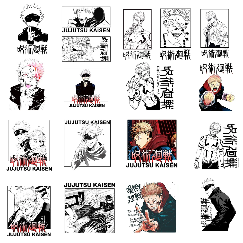 

Jujutsu Kaisen Anime Patches for Clothing Itadori Yuji Heat Transfer Stickers for T-Shirt Men Women Iron on Patches for Clothes