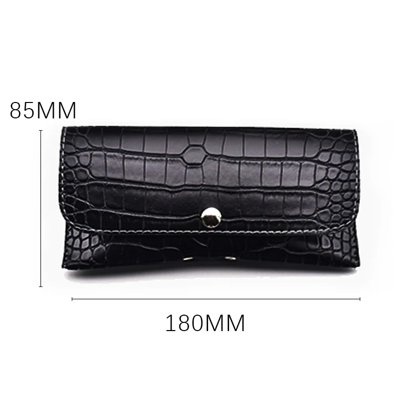 Роскошный кожаный футляр для солнцезащитных очков Жесткий Чехол со змеиным