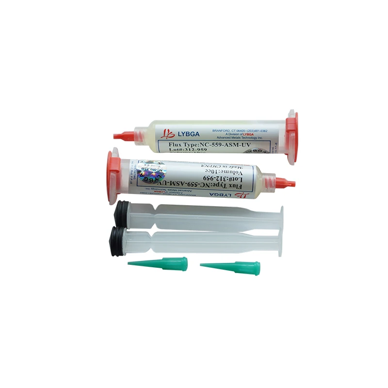 Флюсовая паста LY 10cc NC-559-ASM-UV бессвинцовая паяльная флюс с иглами поршневой шприц