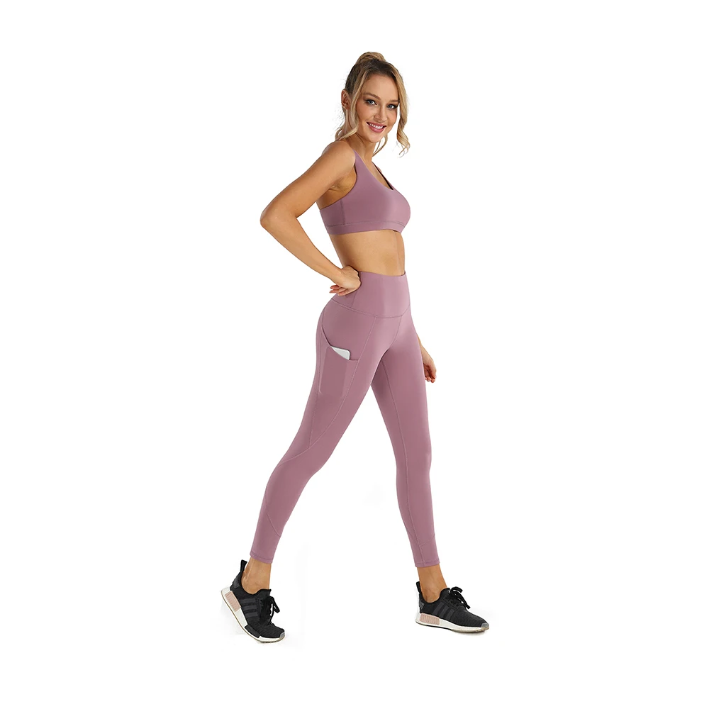 

TQD High Waist Seamless Legging Yoga Pants Fitness Tights for Women Push Up Gym Clothing With Pocket Butt Scrunch Sport Running