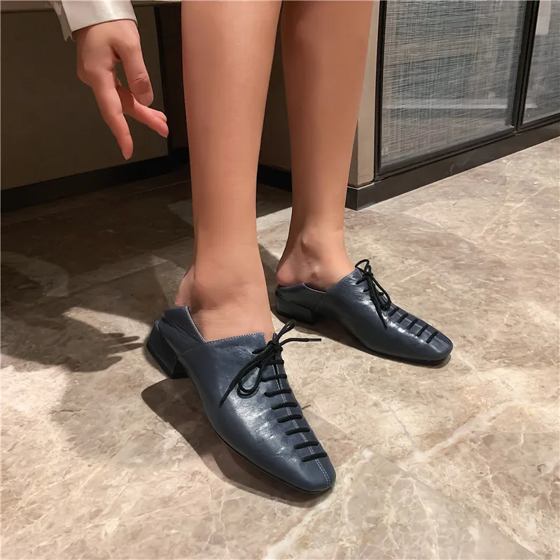 

MORAZORA 2021 New Arrival Fashion Women Pumps Genuine Leather Causal Ladies Shoes Fashion Lacee Up Spring Autumn Single Shoes