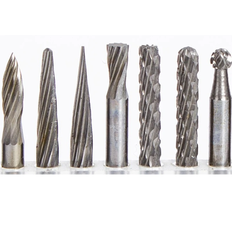 20 шт. 3 мм хвостовик Вольфрамовая сталь твердосплавные роторные напильники
