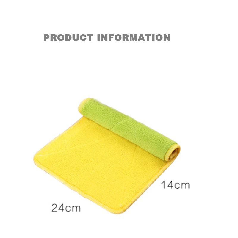 1 шт. кухонное чистящее полотенце домашнее двухстороннее впитывающее из