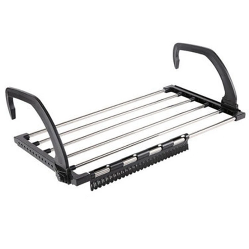 

Сушилка для балкона, складная оконная сушилка для белья, стойка для хранения полотенец, круглая трубка