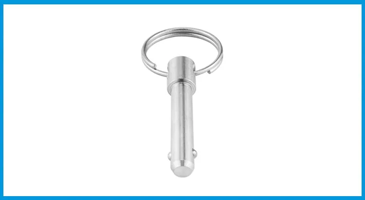 

2PCS 8mm Stainless Steel 316 Marine Grade Double Ball Quick Release Pin for Boat Bimini Top Deck Hinge Marine Boat