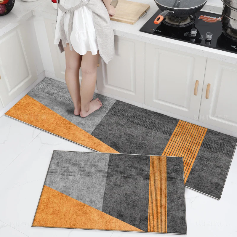 

Kitchen Floor Mat Water Absorption Oil Absorption Strip Non-Slip Scrub Carpets For Living Room Rugs Alfombra Baño Tapis ковер