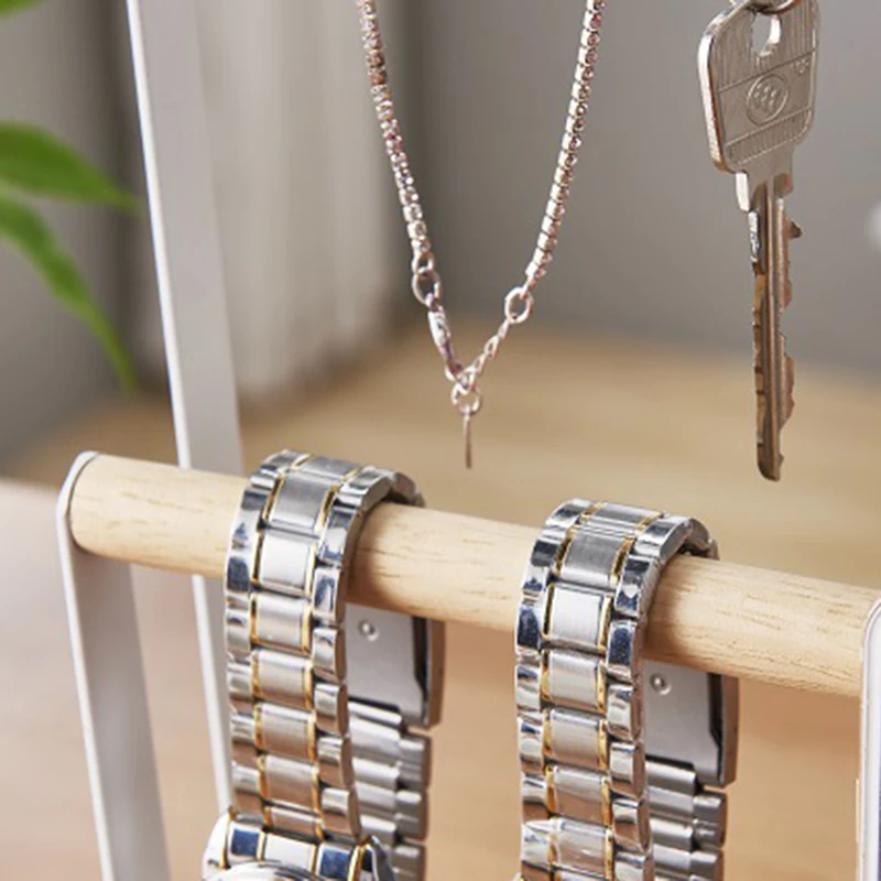 

Jewelry organizer for necklaces, bracelets earrings rings and watches jewelry holder with jewelry display Rack